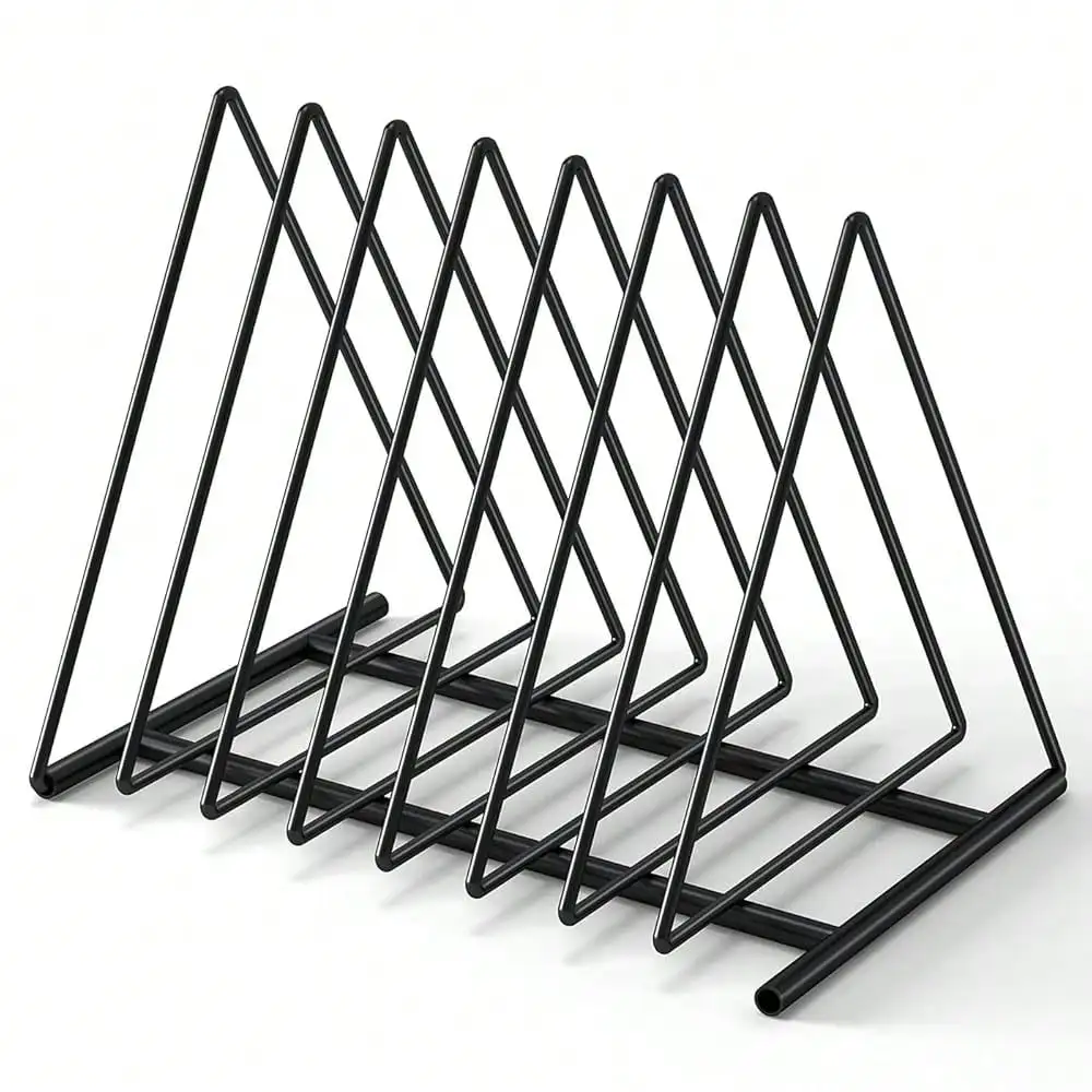Magazine Holder Rack - Triangle File Folder Racks,7 Sections File