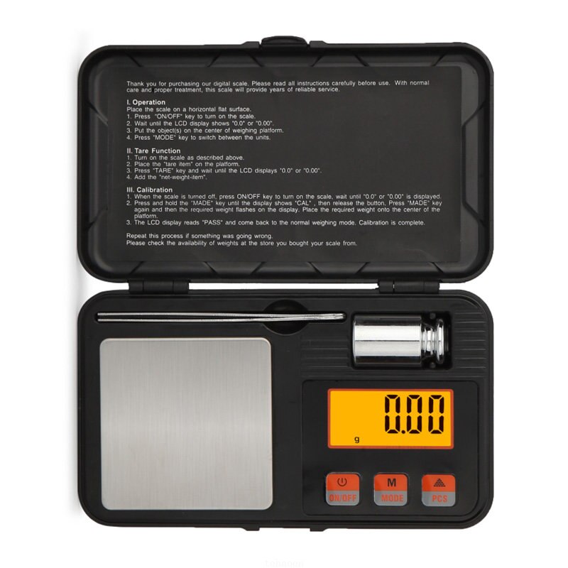 Digital Mini Scale 200g/0.01g  - đánh giá và giá Tape Dispenser Weighted