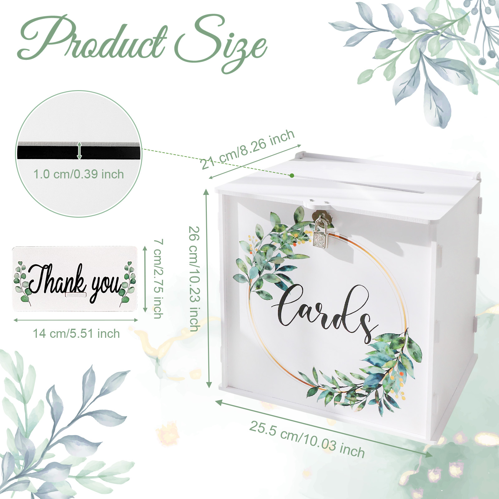 Wedding Card Box with Lock, PV - đánh giá và giá Card Index Box