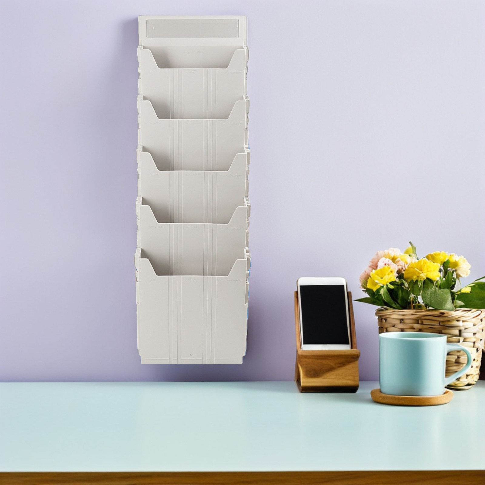 Wall Mounted File Organizer Ad - đánh giá và giá Magazine Holder Rack