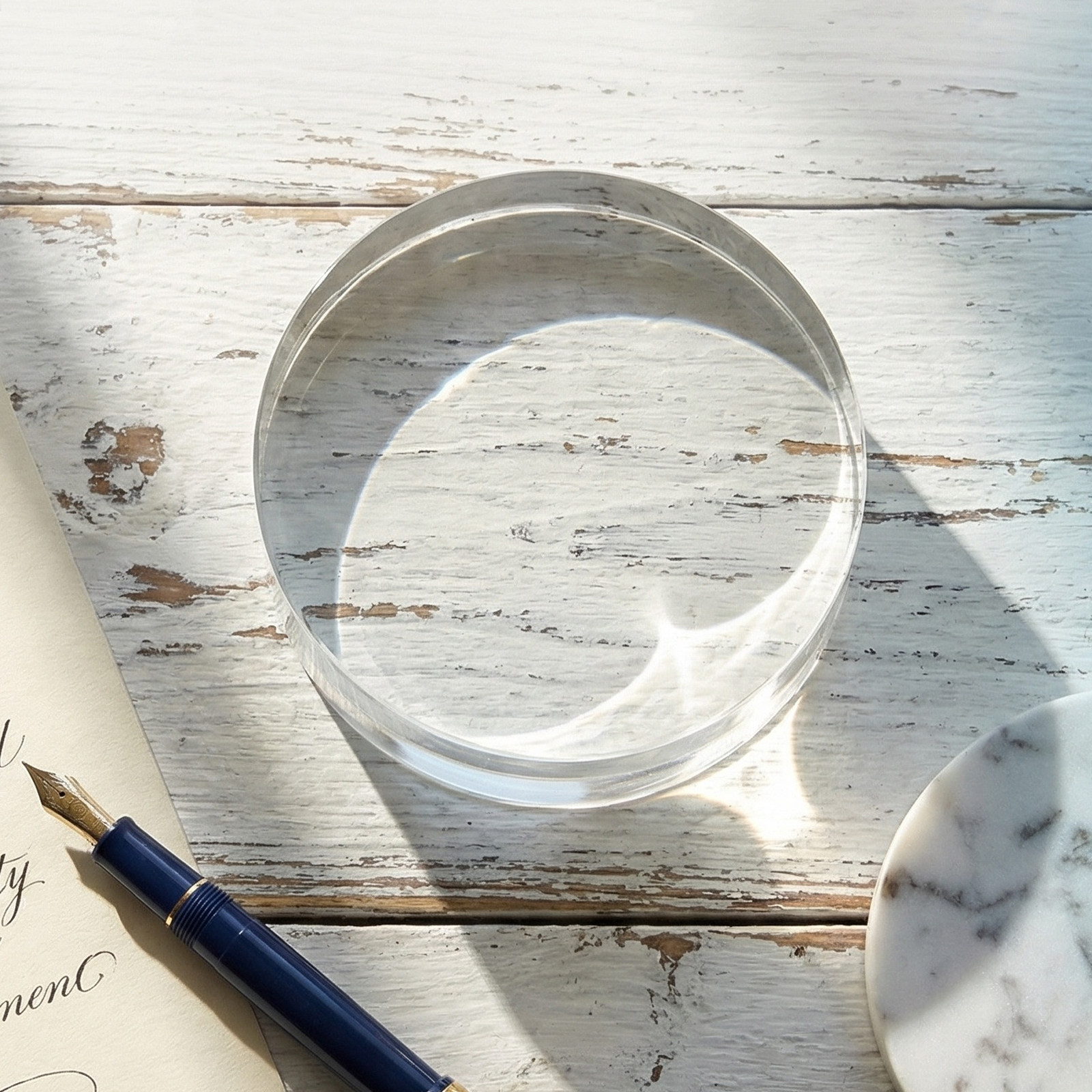 3.15 Inch Round Clear Crystal  - đánh giá và giá Book Weight Glass