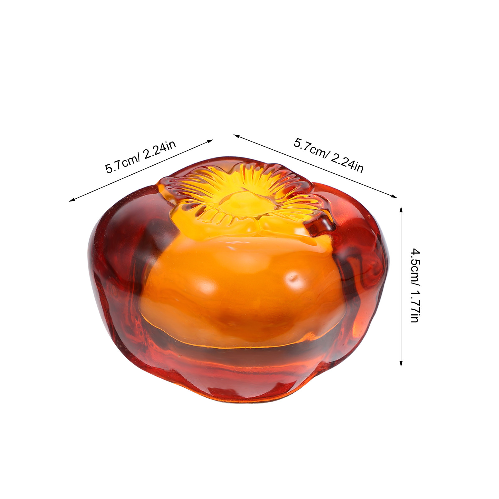 Realistic Glass Persimmon Pape - đánh giá và giá Book Weight Glass