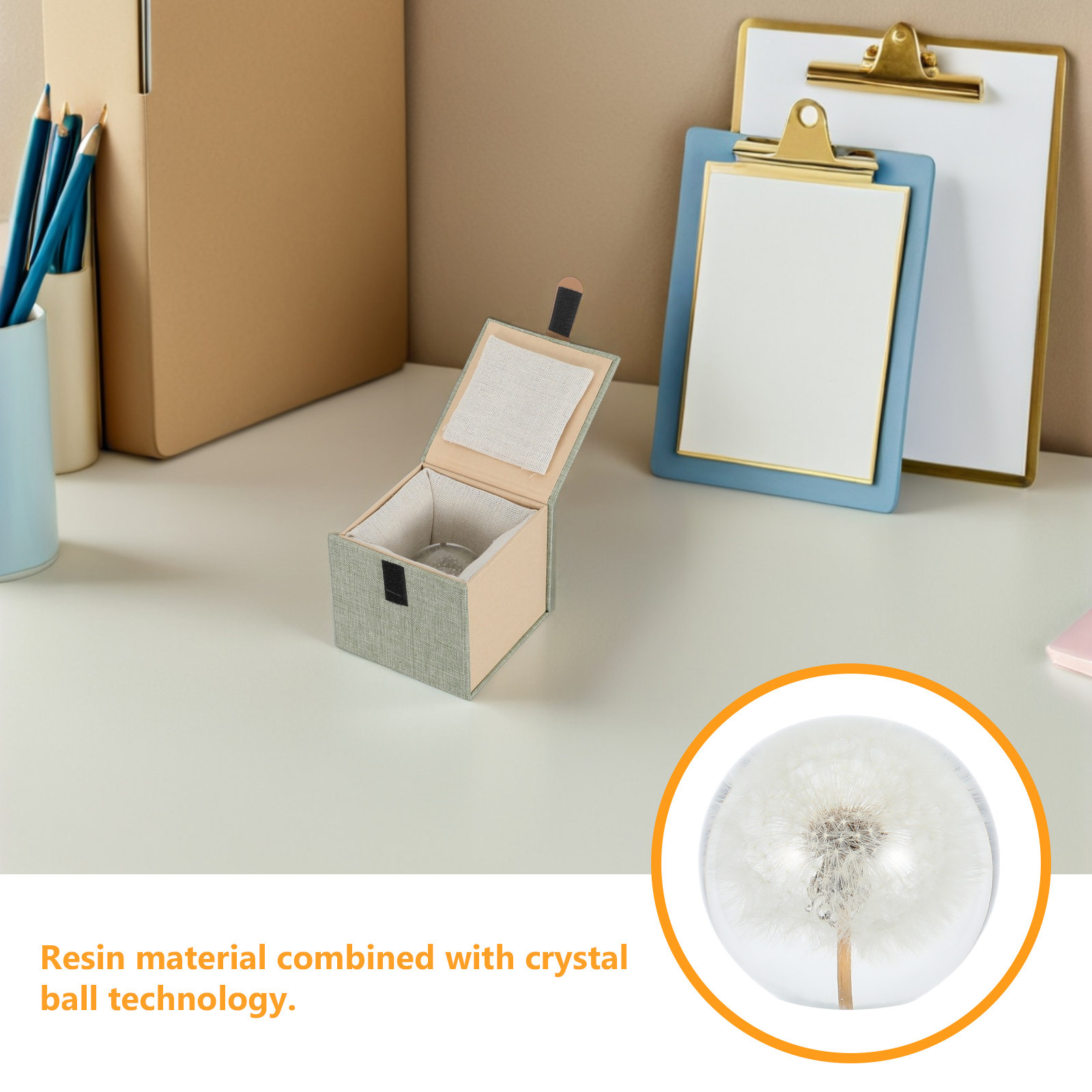 Dandelion Crystal Ball Glass S - đánh giá và giá Paper Weight Crystal