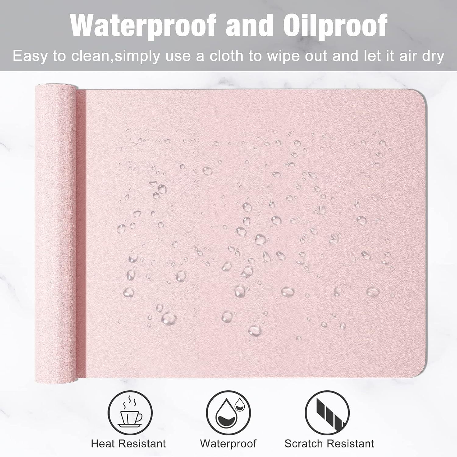 1 Pcs Large Size 60*30mm Offic - đánh giá và giá Leather Desk Pad