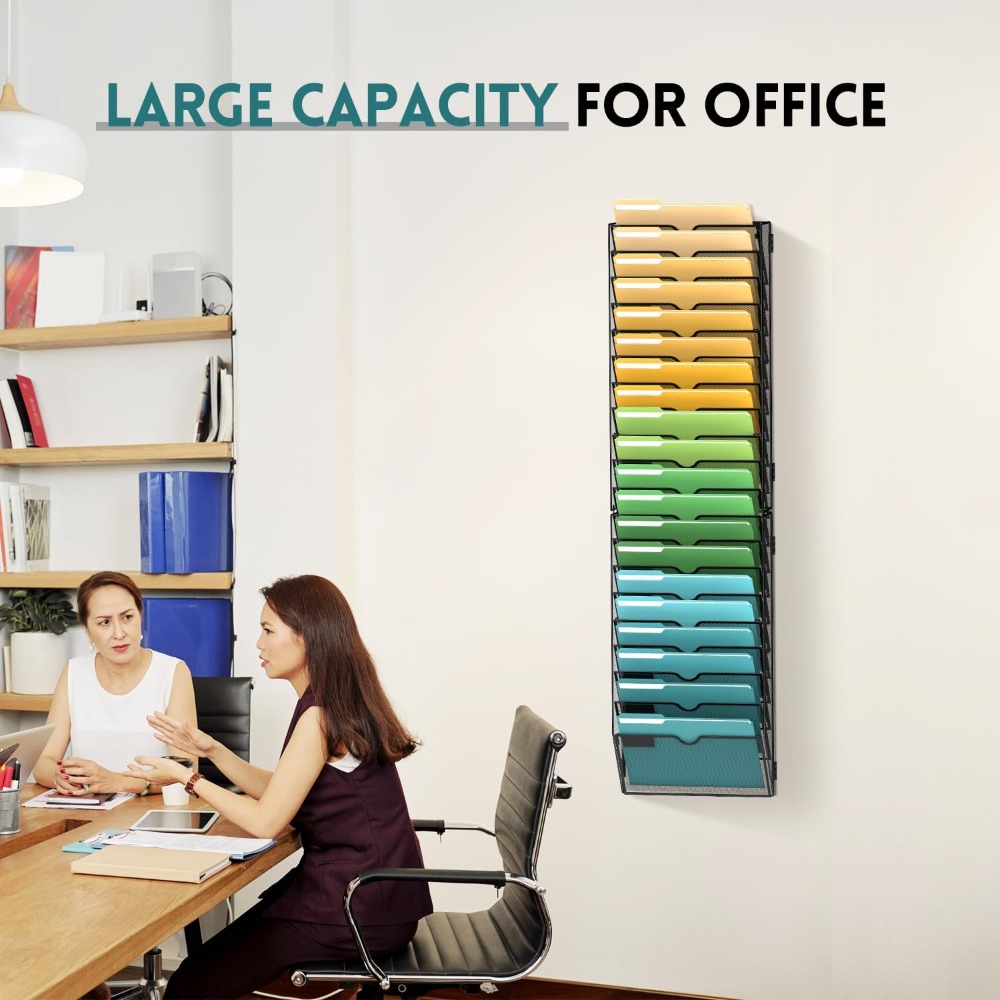 20 Tier Wall File Organizer, H - đánh giá và giá Magazine Holder Rack