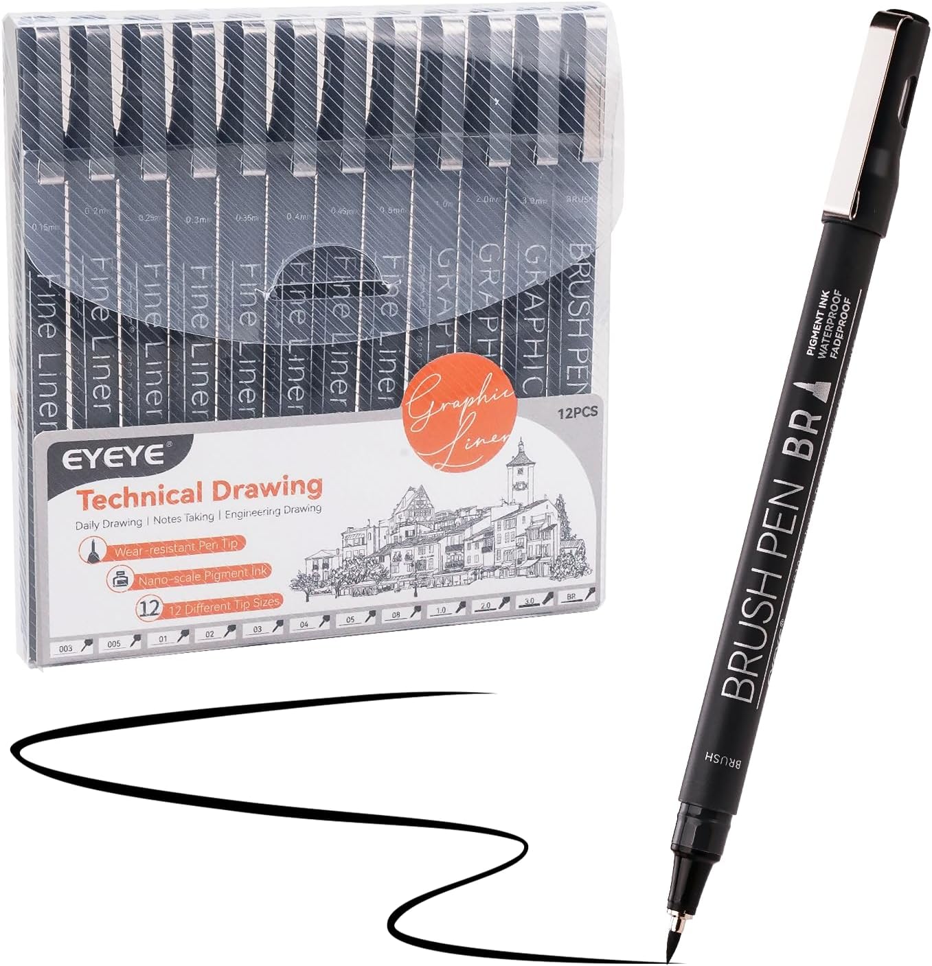 Micro Fineliner Pens Set, 12 B - đánh giá và giá Archive Box Set