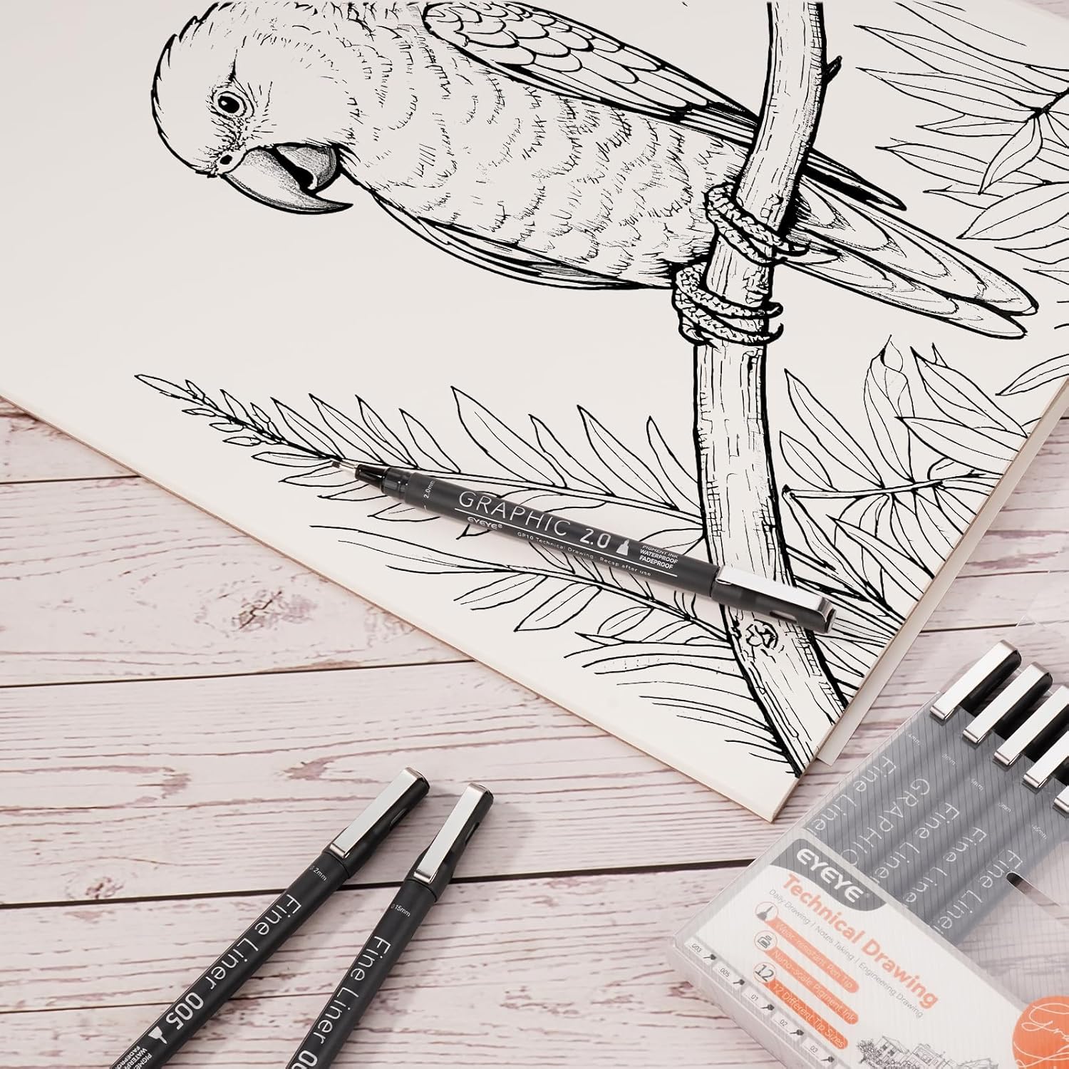 Micro Fineliner Pens Set, 12 B - đánh giá và giá Archive Box Set