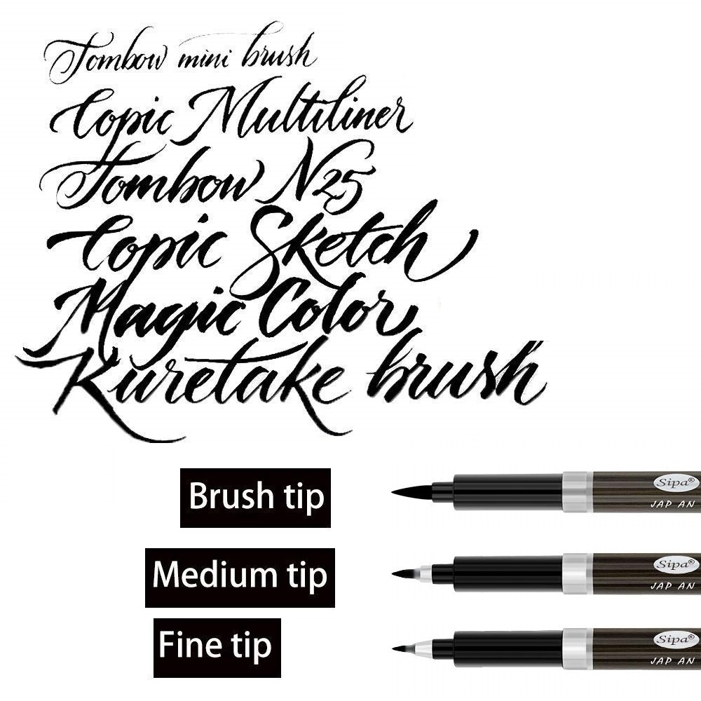 3pcs Calligraphy Pen Set Fine  - đánh giá và giá Correction Pen Fine