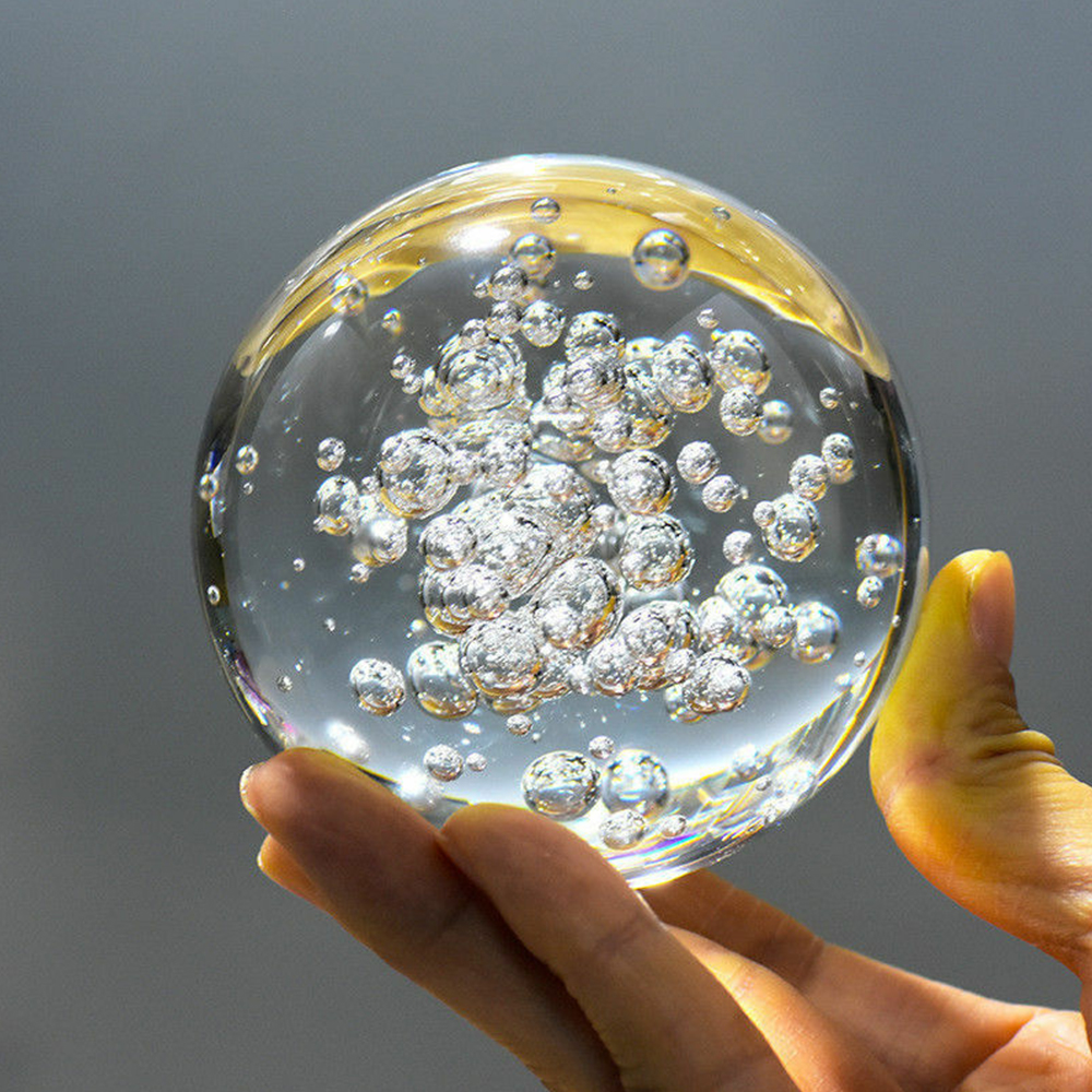 40/60/80MM Clear Bubble Crysta - đánh giá và giá Paper Weight Crystal