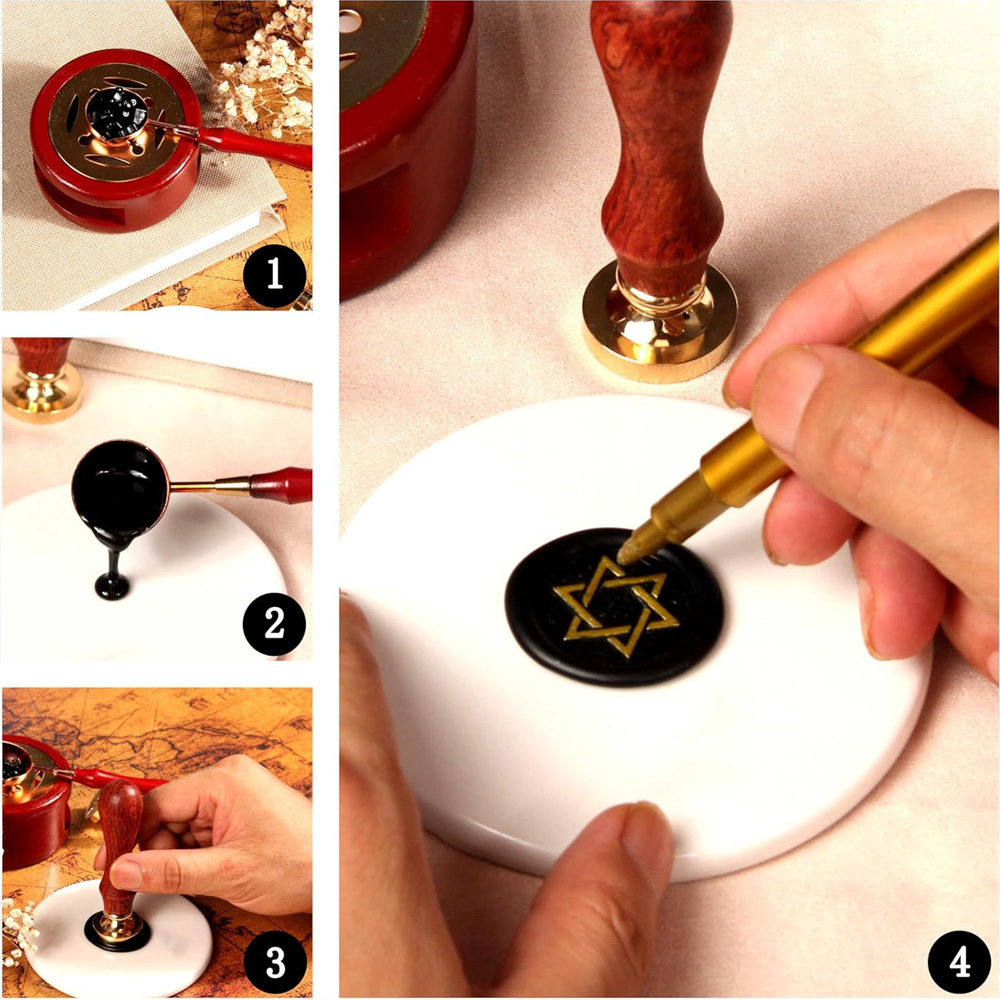 Customized Logo Wax Seal Stamp - đánh giá và giá Wax Seal Stamp Set