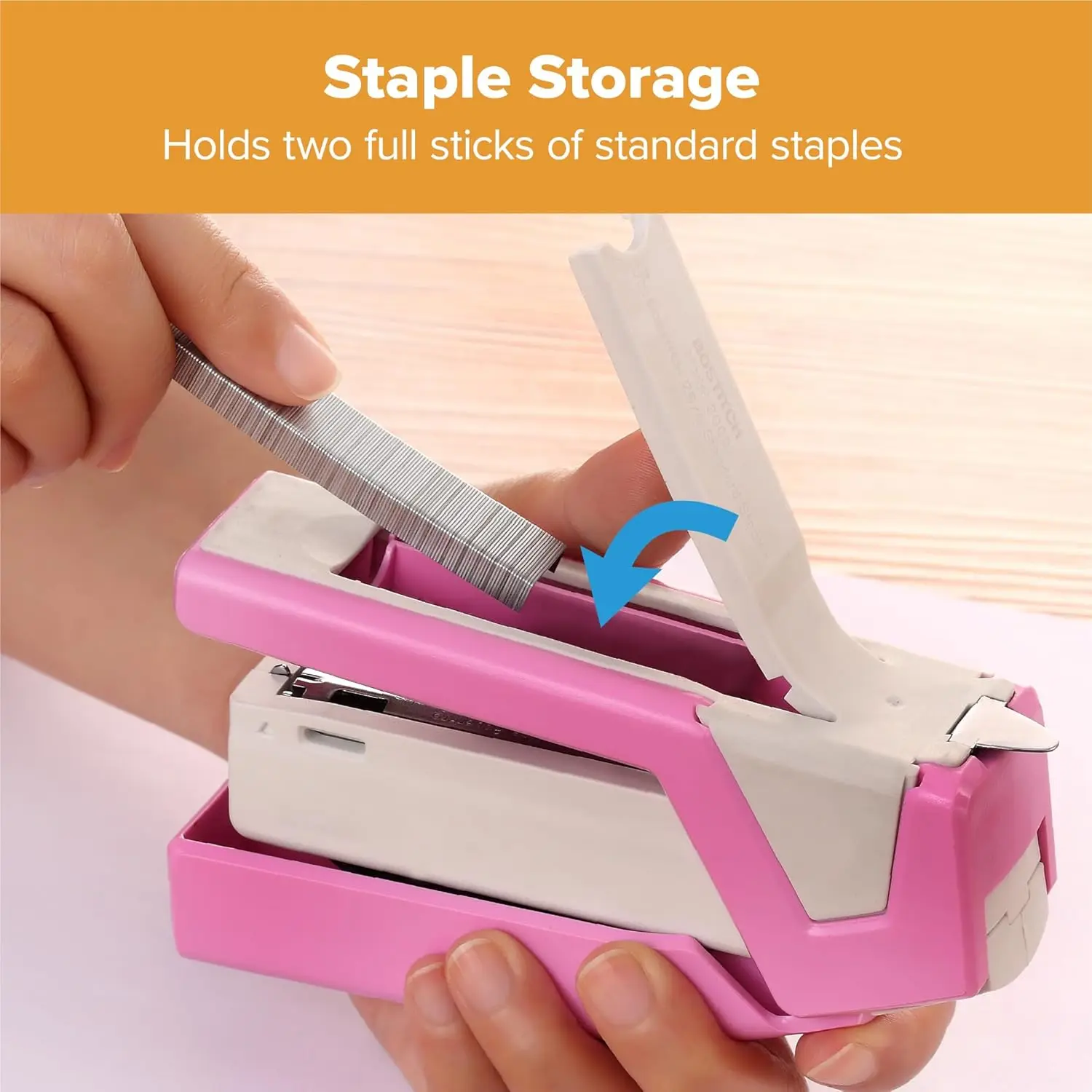 Spring-Powered Stapler, 3-in-1 - đánh giá và giá Stapler Half Strip