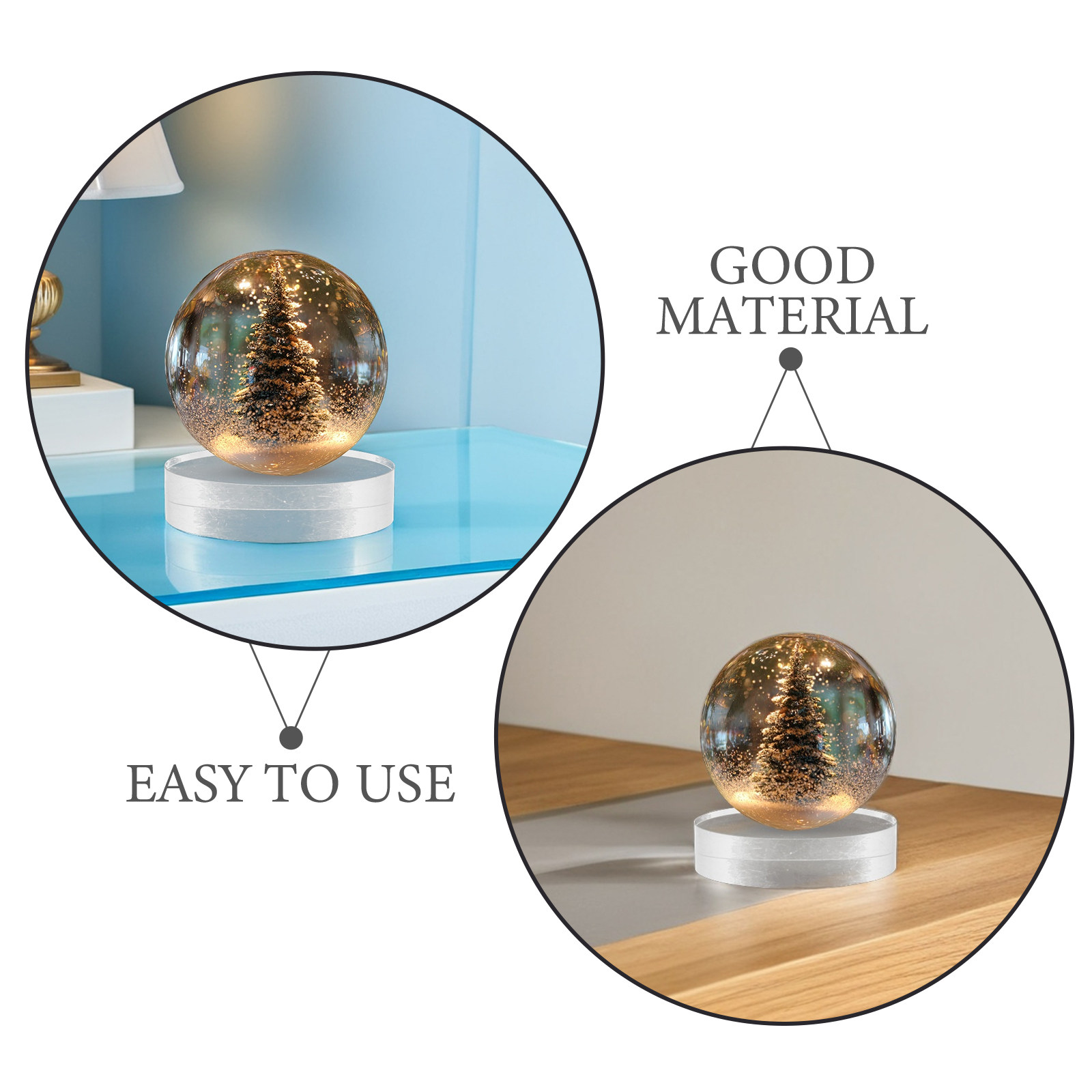 2Pcs Crystal Round Paperweight - đánh giá và giá Paper Weight Crystal