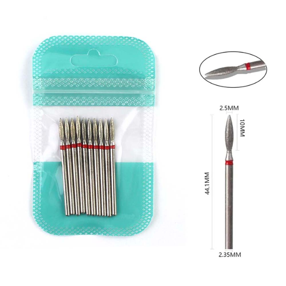 10pcs Diamond Nail Drill Bits  - đánh giá và giá Gel Refill Pack