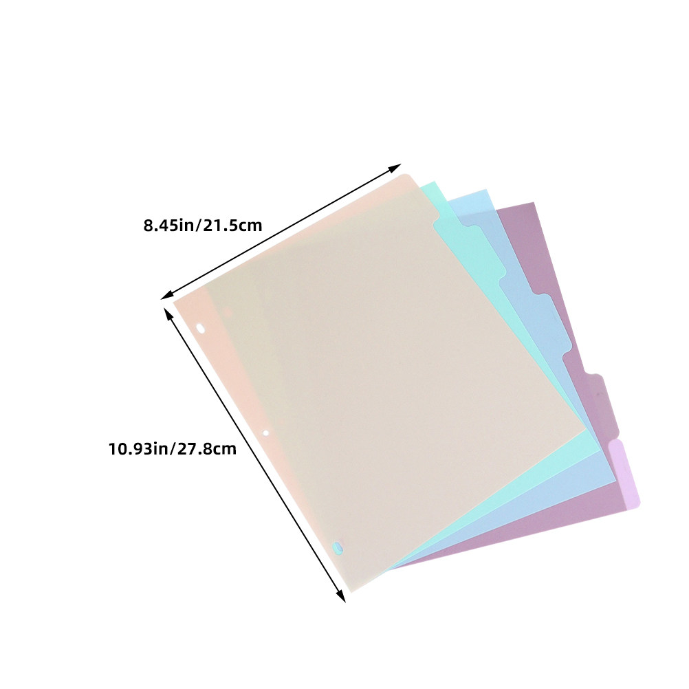1Set A4 Plastic Binder Divider - đánh giá và giá Tab Divider A4