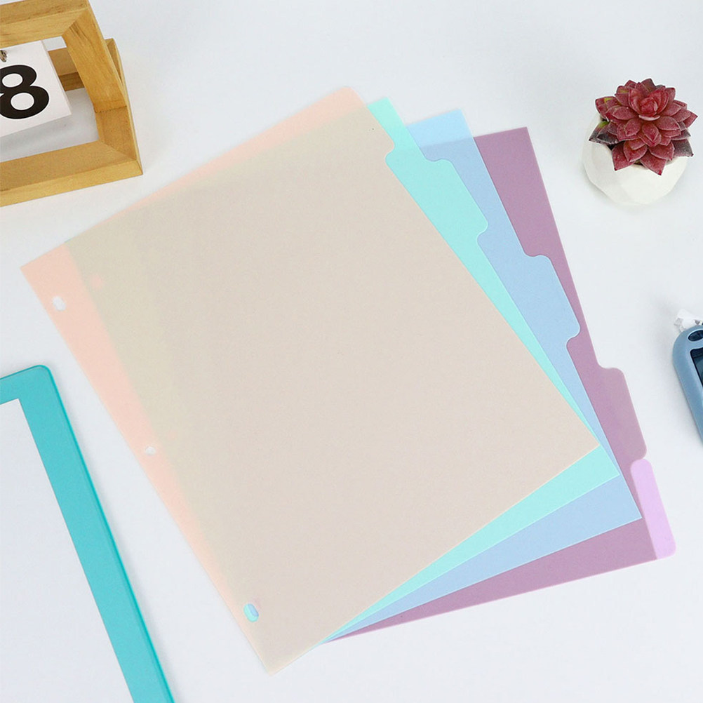 1Set A4 Plastic Binder Divider - đánh giá và giá Tab Divider A4
