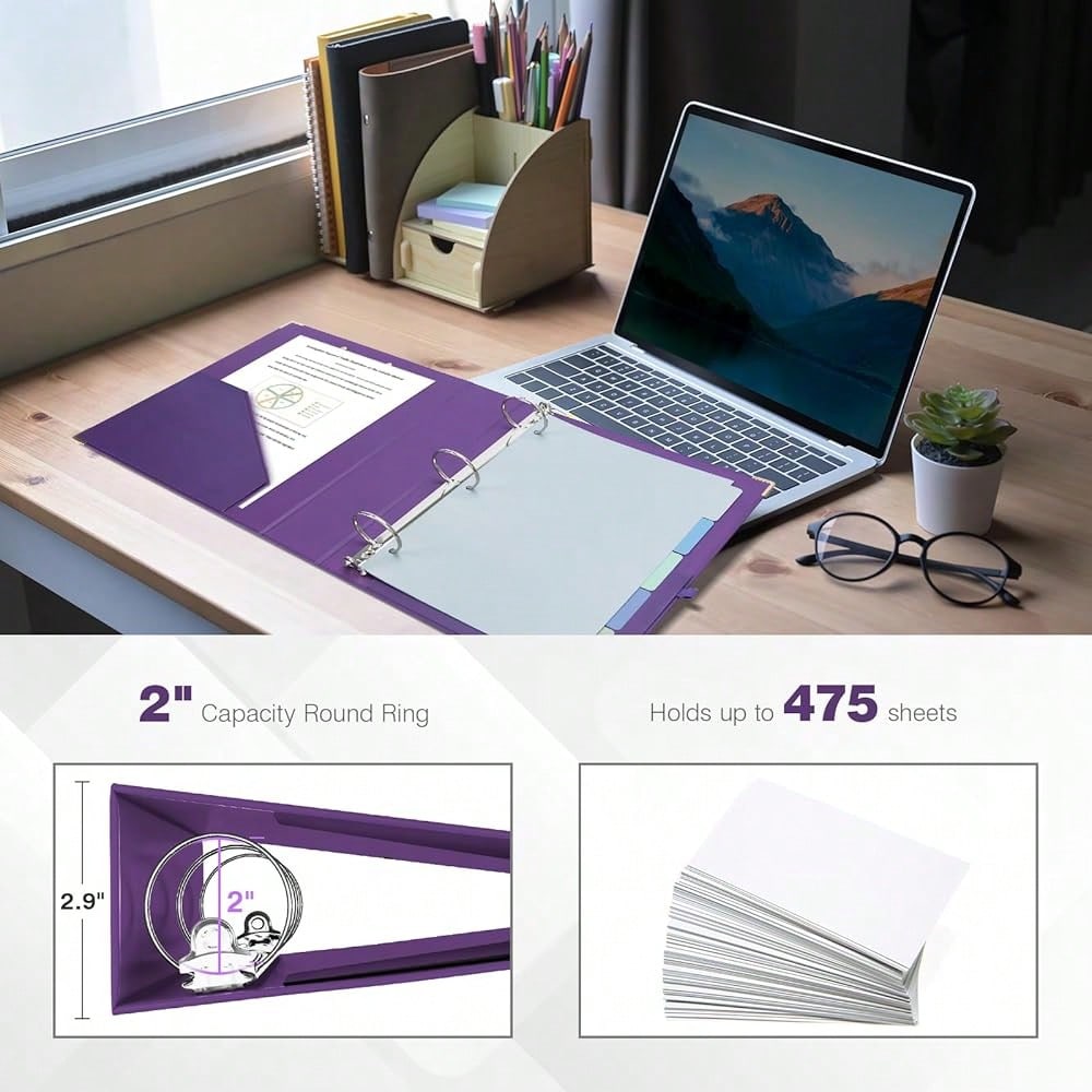 Mini 3 Ring Binder 2 Inch For  - đánh giá và giá Tab Divider A4