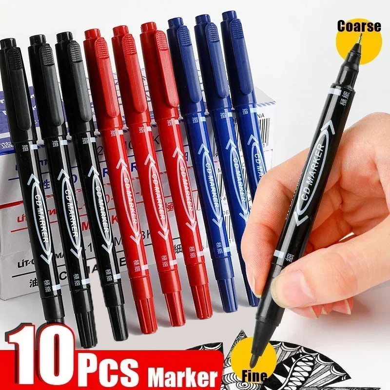 10Pcs Twin Tip Permanent Marke - đánh giá và giá Correction Pen Fine