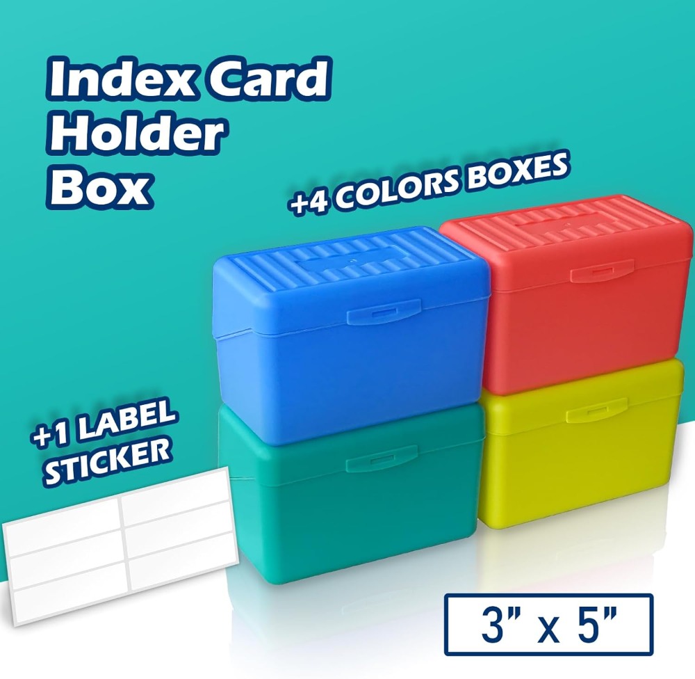 Olivo Index Card Holder Box 3x - đánh giá và giá Card Index Box