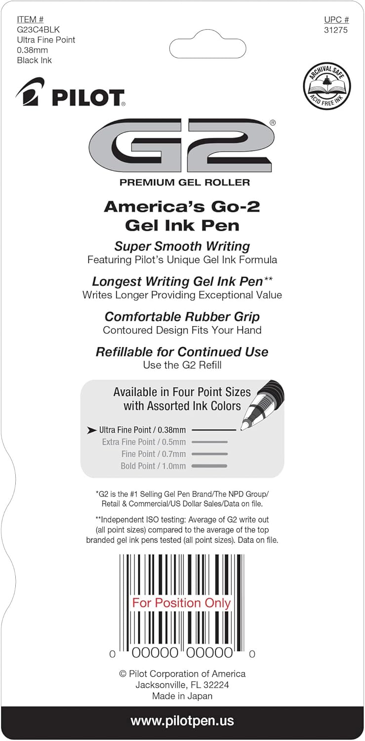 Ultra Fine Point Gel Pens, 0.3 - đánh giá và giá Gel Refill Pack