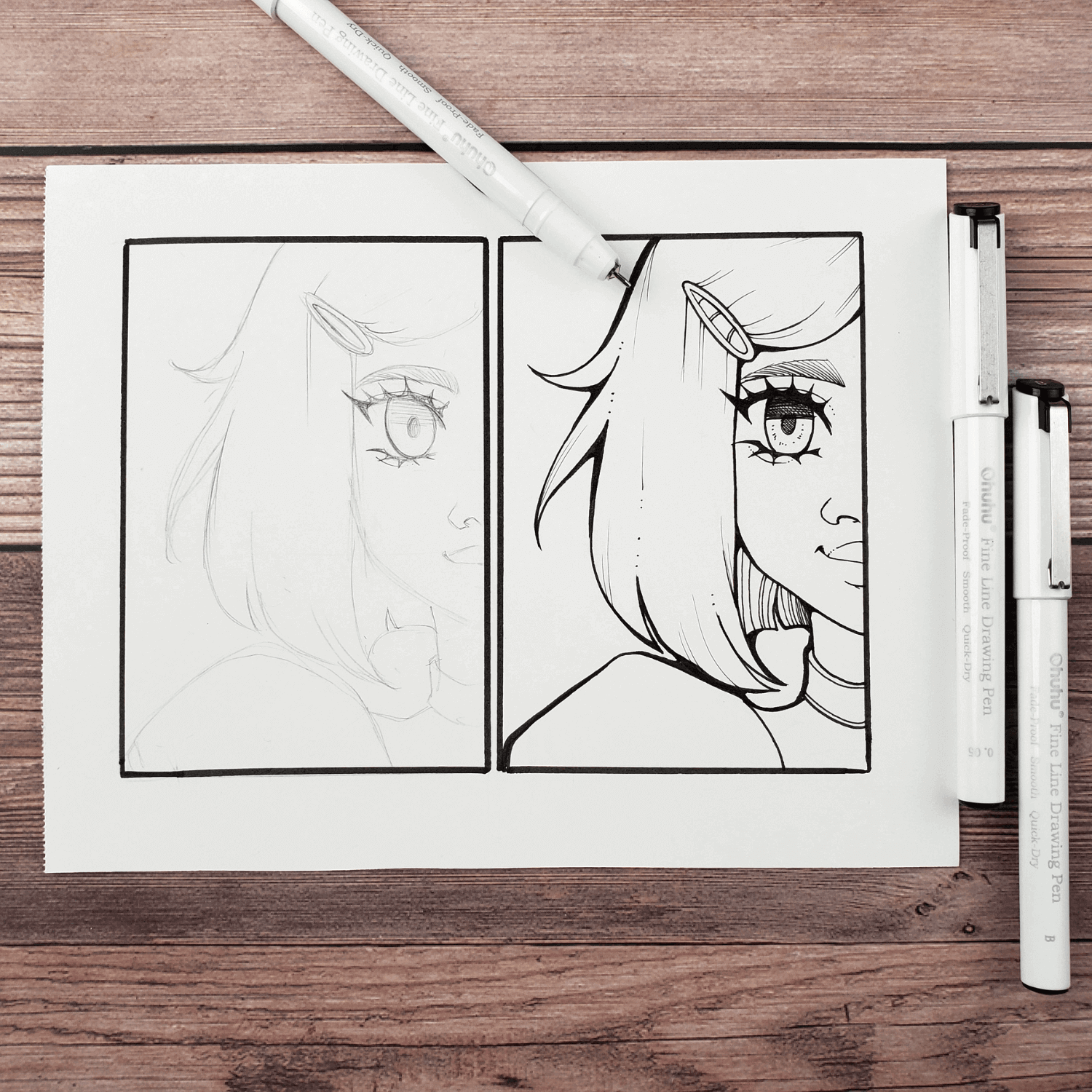Ohuhu Micro Pen Fineliner Draw - đánh giá và giá Correction Pen Fine