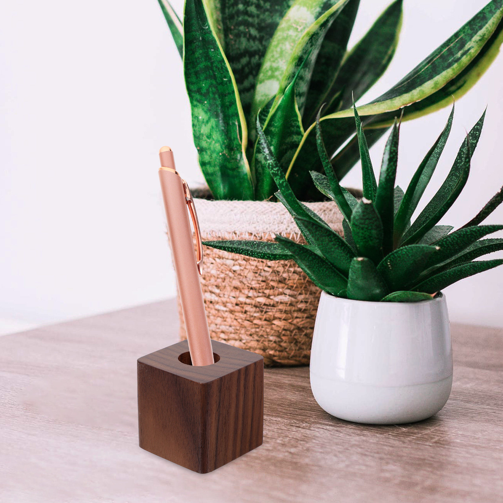 Single Wood Pen Holder Walnut  - đánh giá và giá Pen Rest Single