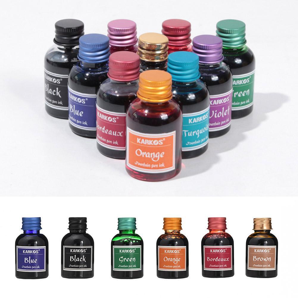 Pure Black Colorful Fountain P - đánh giá và giá Fountain Pen Bottled Ink
