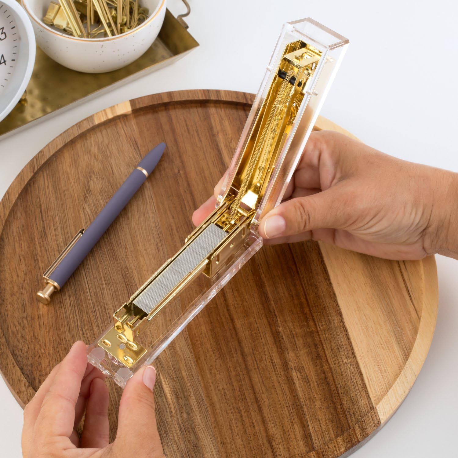 Clear Acrylic Gold Stapler, 20 - đánh giá và giá Stapler Half Strip